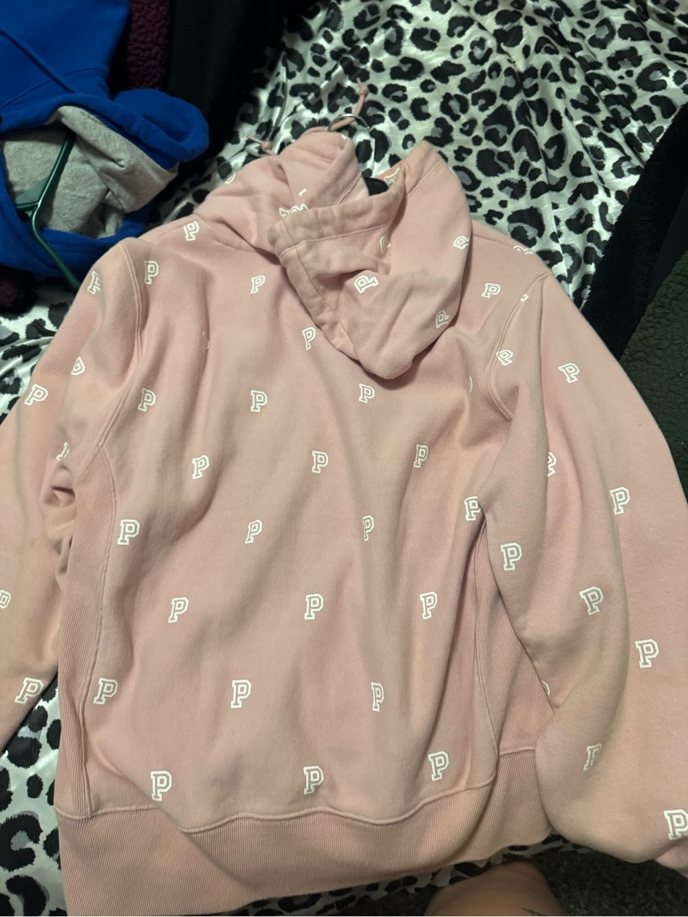 Victoria's Secret Pink Logo-Print Cowl Hoodie